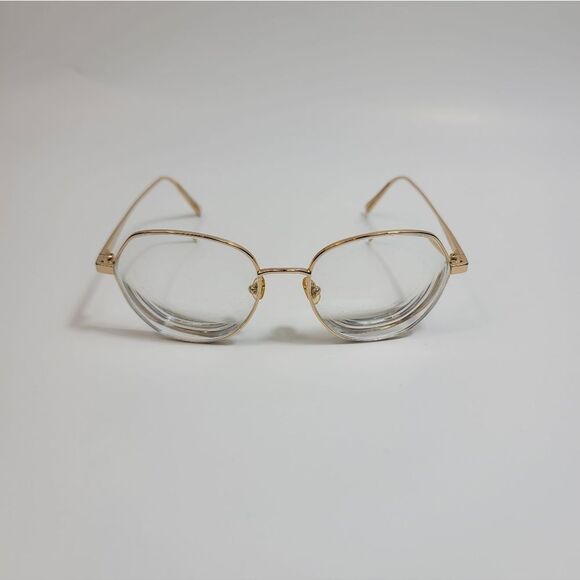 MCM 2114 717 Eyeglasses Frames 55-18-140 Gold Hexagon w/ Case Unisex Vtg Frames main image 15